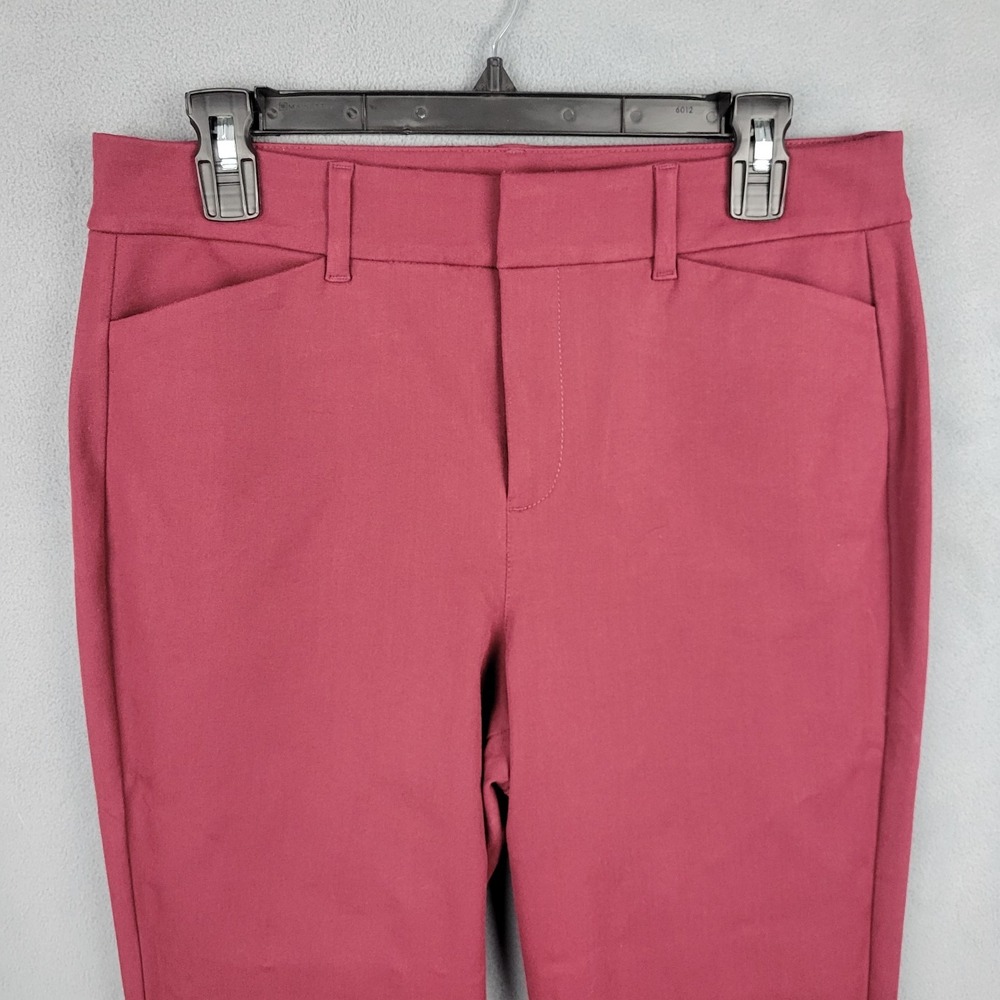Old Navy Pixie Ankle Pants Womens 8 Wine Stain High Rise Secret Slim Pockets - Picture 6 of 8